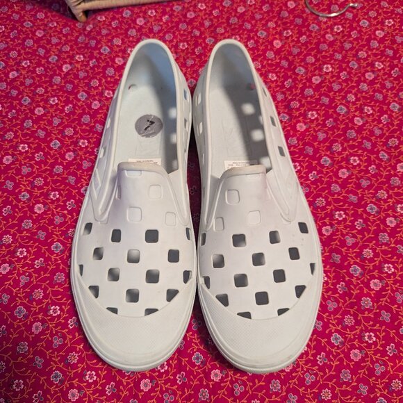 Vans Slip-On TRK Rubber Shoes Checkered Unisex EU 39 Waterproof Light Green - Picture 3 of 9